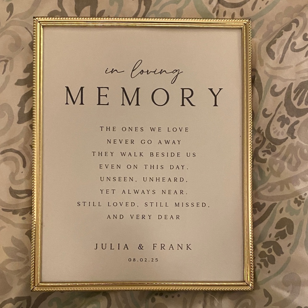 Wedding Tabletop Signs